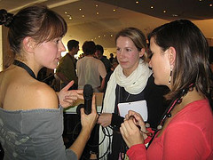 Moderatorinnen bei up-and-coming Moderatorinnen bei up-and-coming