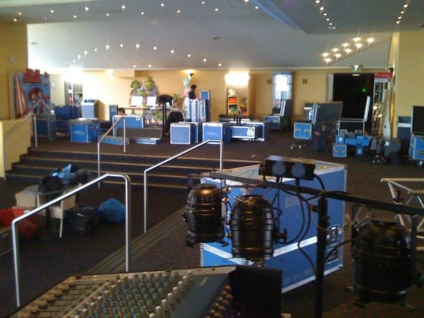 Technischer Aufbau des Festivals Technischer Aufbau des Festivals