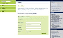 Newsletteranmeldung bei merz