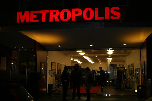 Schriftzug des Metropolis-Kino