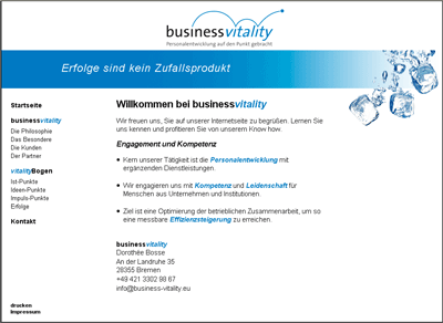 Startseite von business-vitality.eu