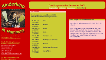 Kinderkino-Programm 2001
