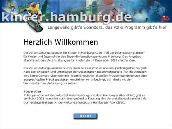 Startseite von www.kindernetz-hamburg.de