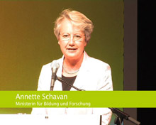 Ministerin Schavan erffnet den Tag der Talente 2009